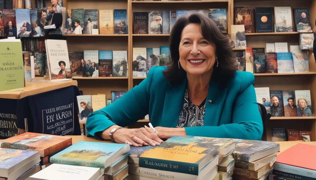 Sharon Shinn at a book signing event