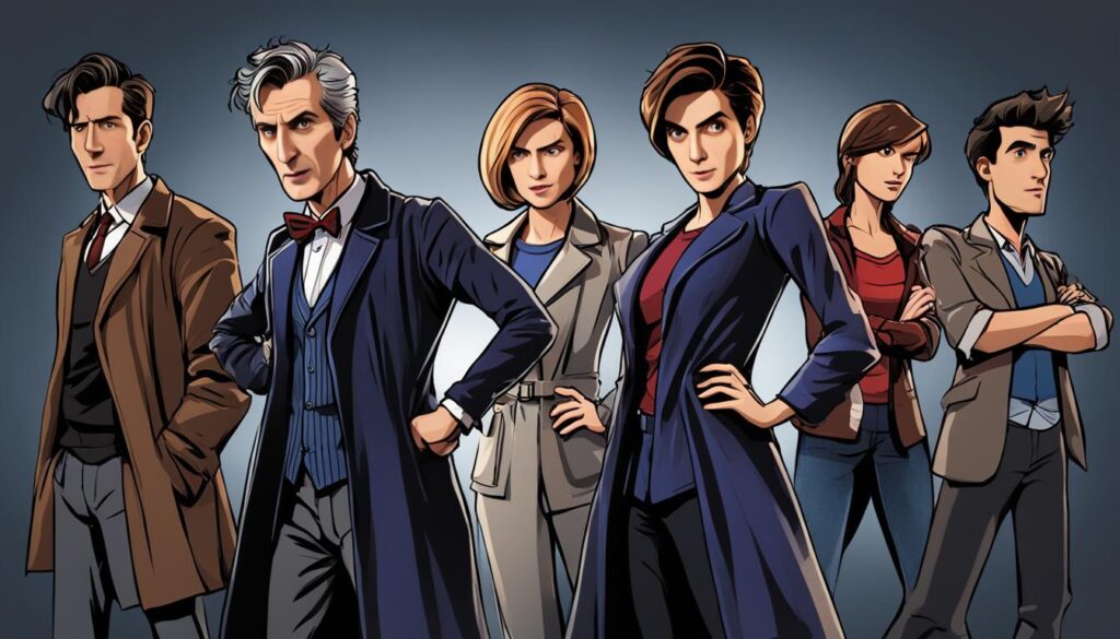 main characters in Doctor Who: Project: Twilight