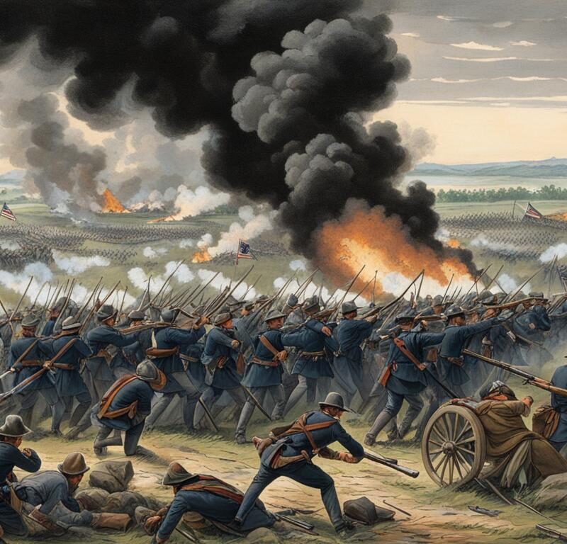 Last Attack at Gettysburg