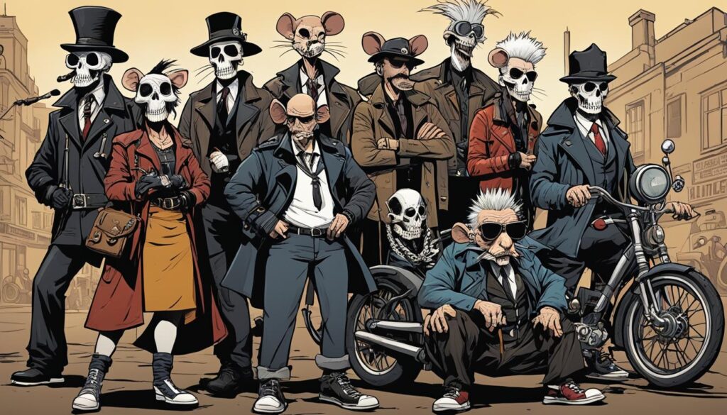 Memorable characters in Death Rat!