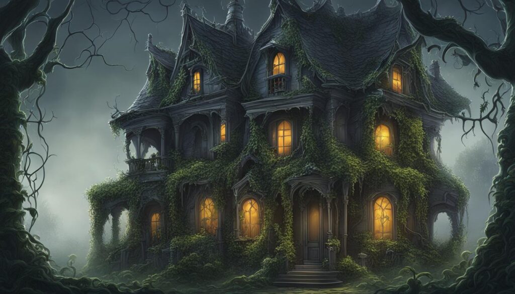 spooky haunted house