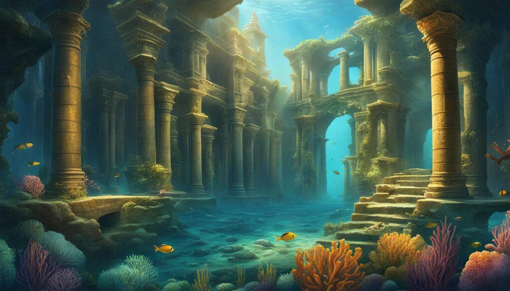 underwater ruins