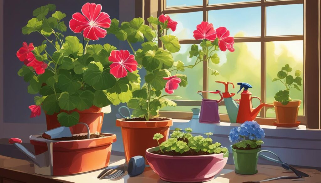 Container Gardening with Geraniums