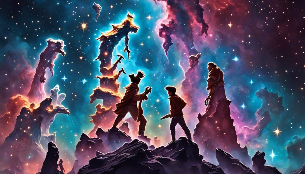 Main characters in The Pillars of Creation