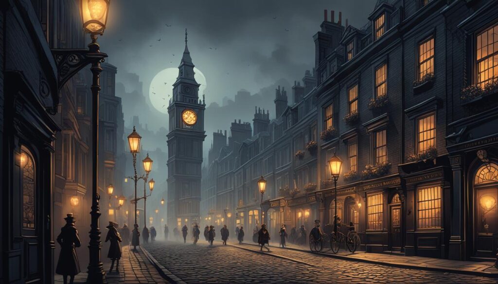 Victorian London setting